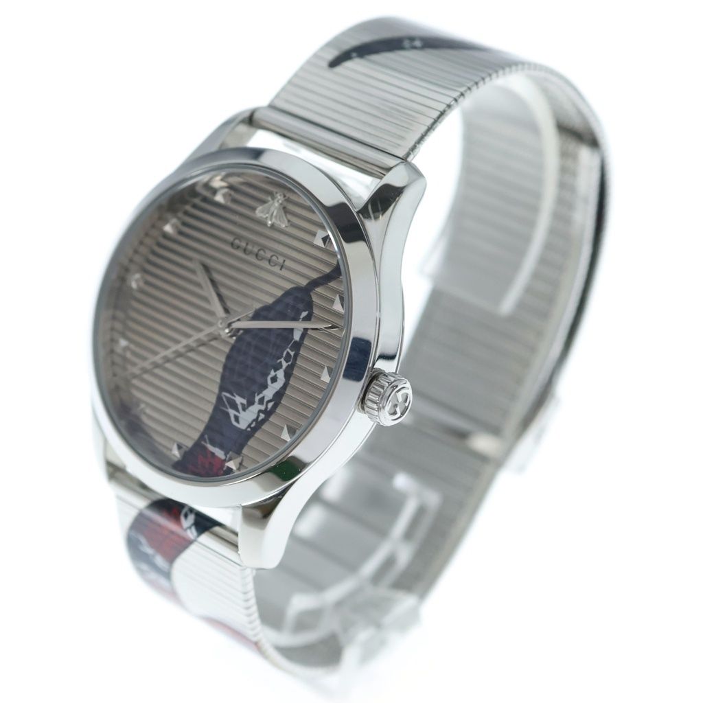 Gucci G-Timeless King Snake Quartz Watch Silver — view 2