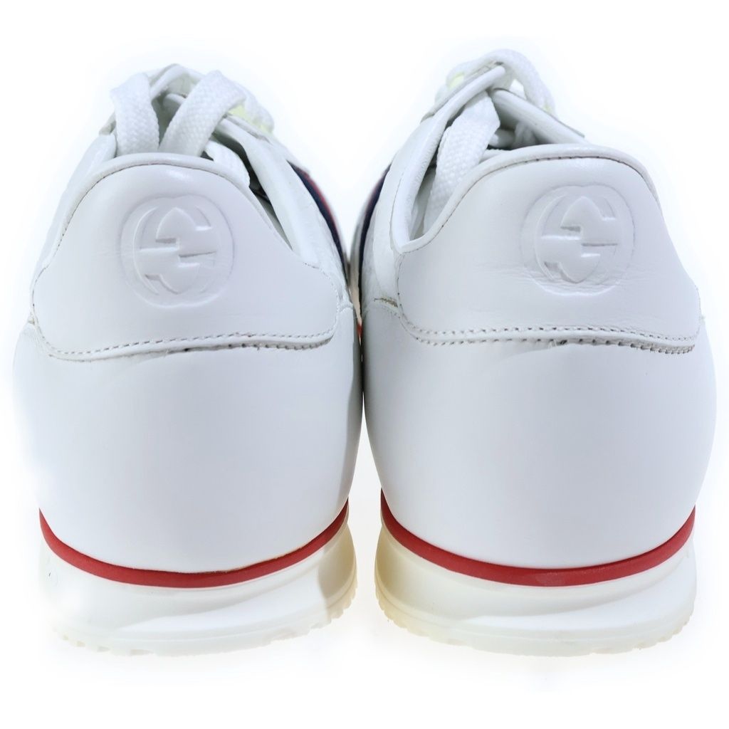Gucci Micro Guccissima Side Line Low-Top Sneakers Leather White — view 3