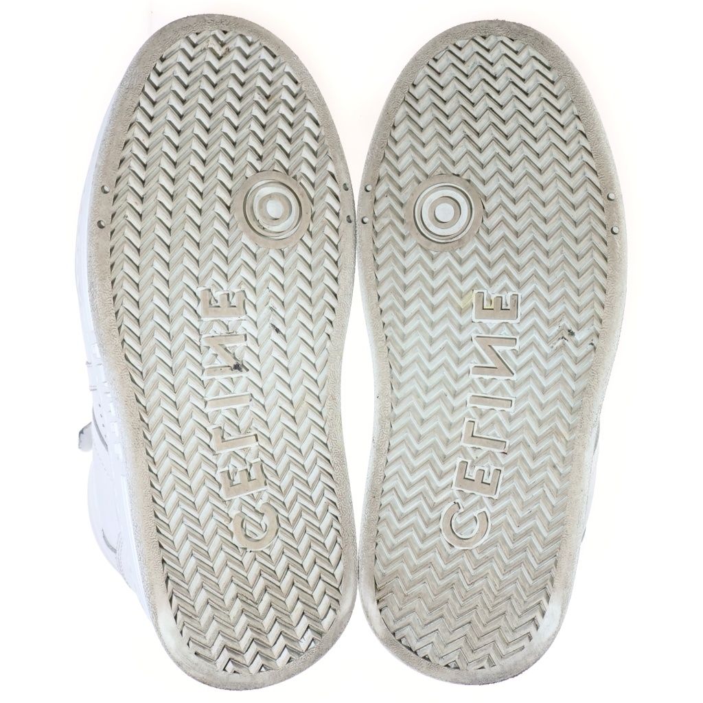 Celine Block Sneakers Thick Sole Low Cut Leather White — view 5