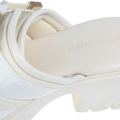 Bottega Veneta Double Belt Flash Flat Sandals Ivory — view 6