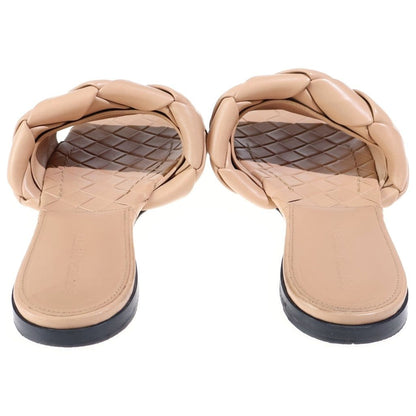 Bottega Veneta Lido Flat Sandals Intrecciato Beige — view 3