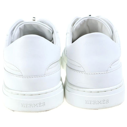 Hermes Day Low-Top Sneakers Kelly Buckle Leather White — view 3