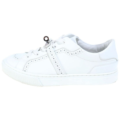 Hermes Day Low-Top Sneakers Kelly Buckle Leather White