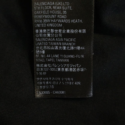 Balenciaga Heavy Metal Long Sleeve T-Shirt Logo Distressed T Black — view 8