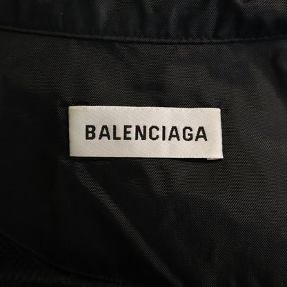 Balenciaga Nylon Logo Denim Jacket Black — view 6