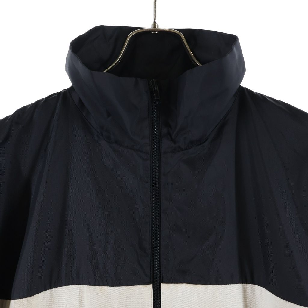 Balenciaga Nylon Logo Denim Jacket Black — view 3