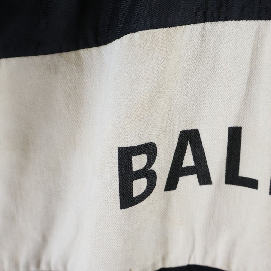 Balenciaga Nylon Logo Denim Jacket Black — view 5