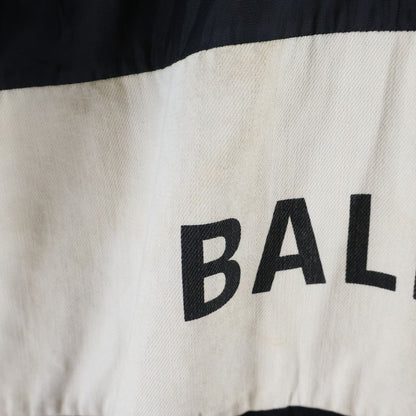 Balenciaga Nylon Logo Denim Jacket Black — view 5