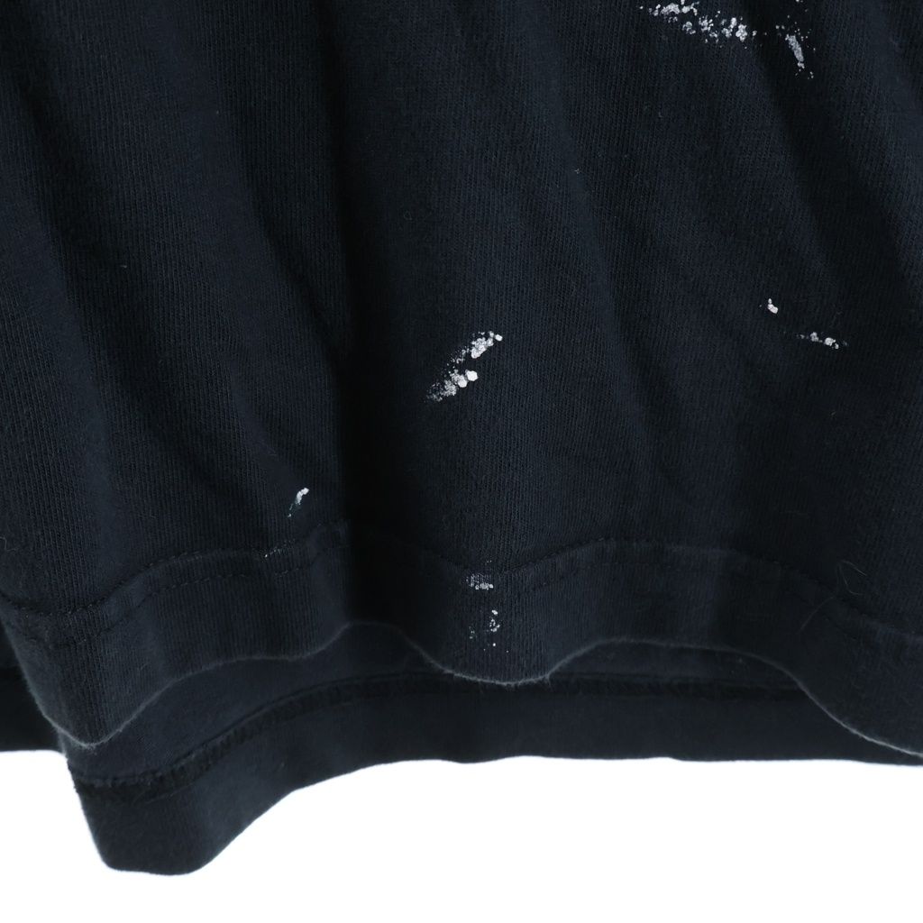 Balenciaga Metal Logo Crashed Tee Frontprintcrew Neck Short Sleeve Top T-Shirt — view 5