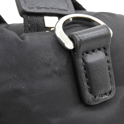 Moncler Micro Caradoc Nylon Metal Logo 2-Way Shoulder Handbag Black — view 6