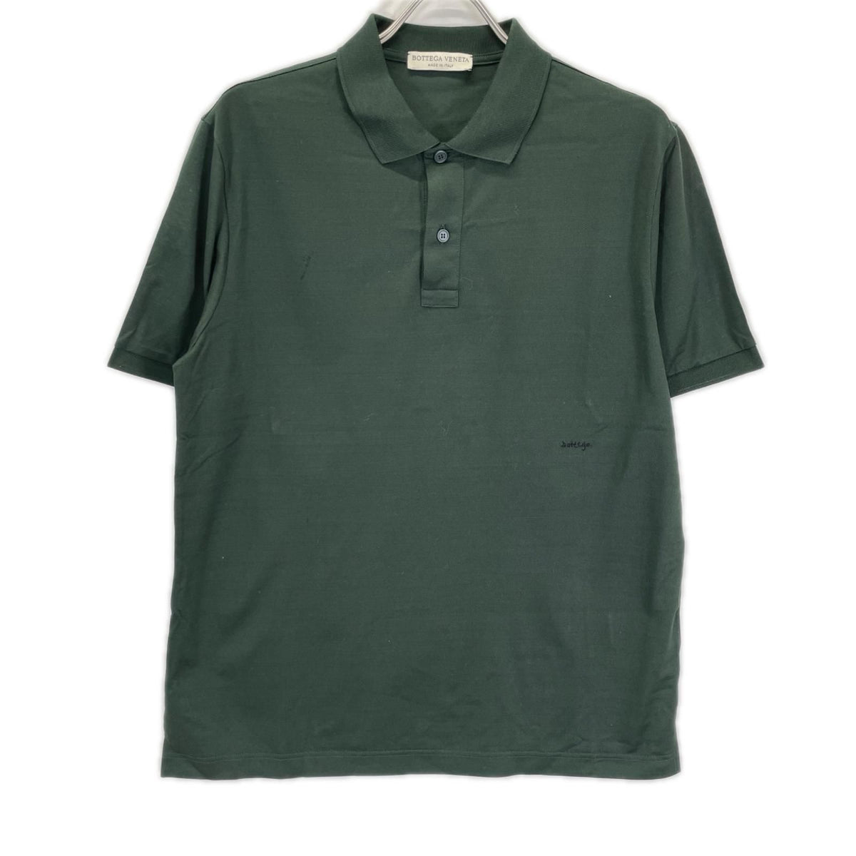 Bottega Veneta Green Embroidery Polo Shirt 48