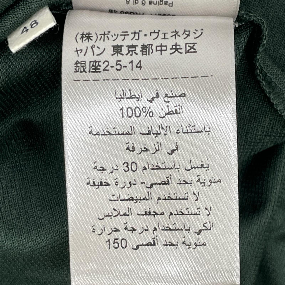 Bottega Veneta Green Embroidery Polo Shirt 48 — view 6