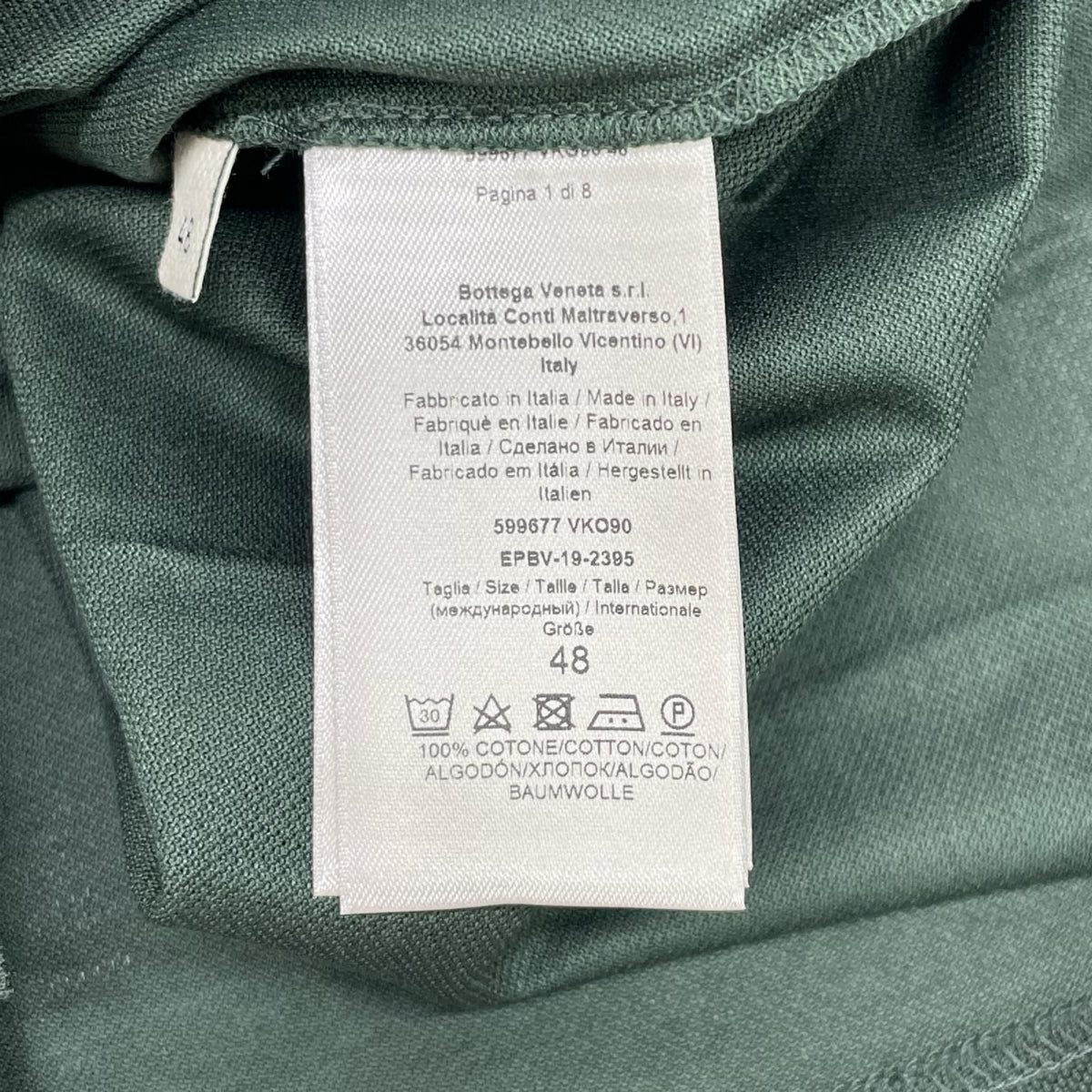 Bottega Veneta Green Embroidery Polo Shirt 48 — view 4