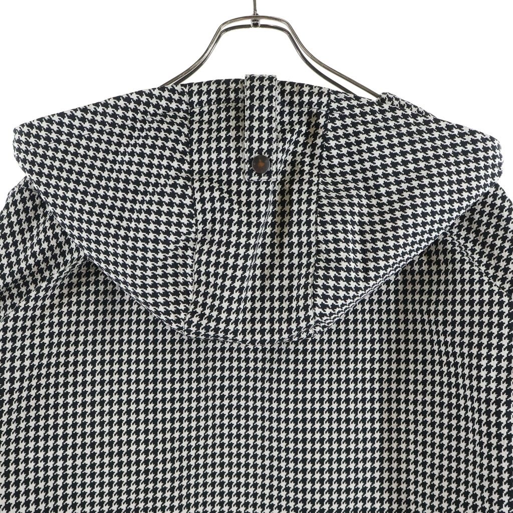 Dior Oblique Technical Taffeta Hoodie Anorak Jacket White Black — view 4