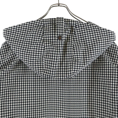 Dior Oblique Technical Taffeta Hoodie Anorak Jacket White Black — view 4