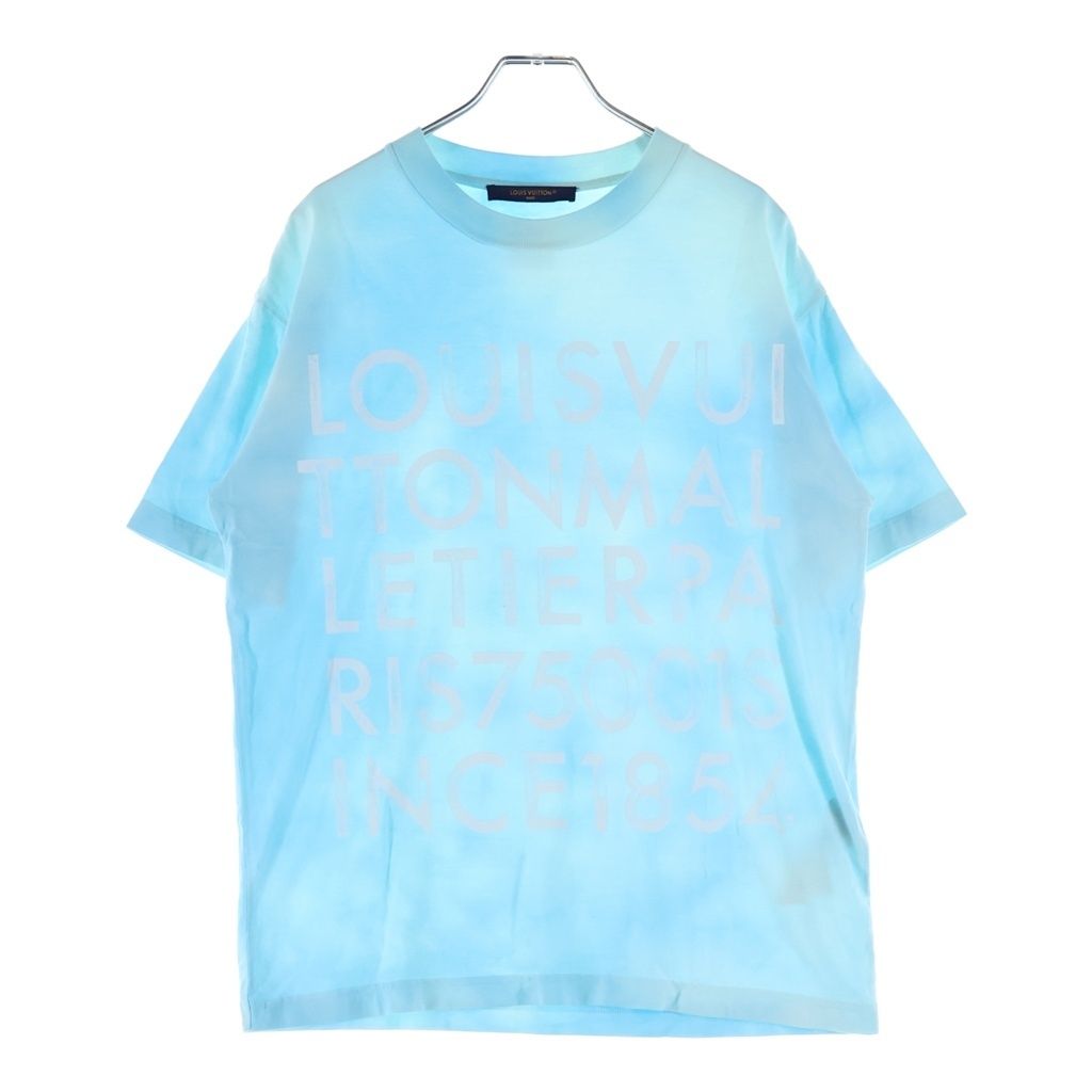 Louis Vuitton Tie Dye Printed T-Shirt Tie Dye Dyeing Crew Neck Short Sleeve