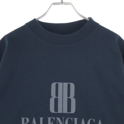 Balenciaga BB Logo Medium Fit Short Sleeve Top T-Shirt Cotton Black — view 3