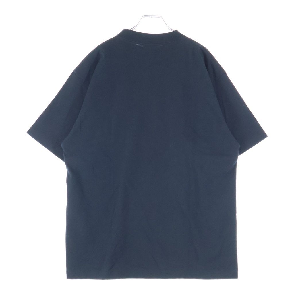 Balenciaga BB Logo Medium Fit Short Sleeve Top T-Shirt Cotton Black — view 2