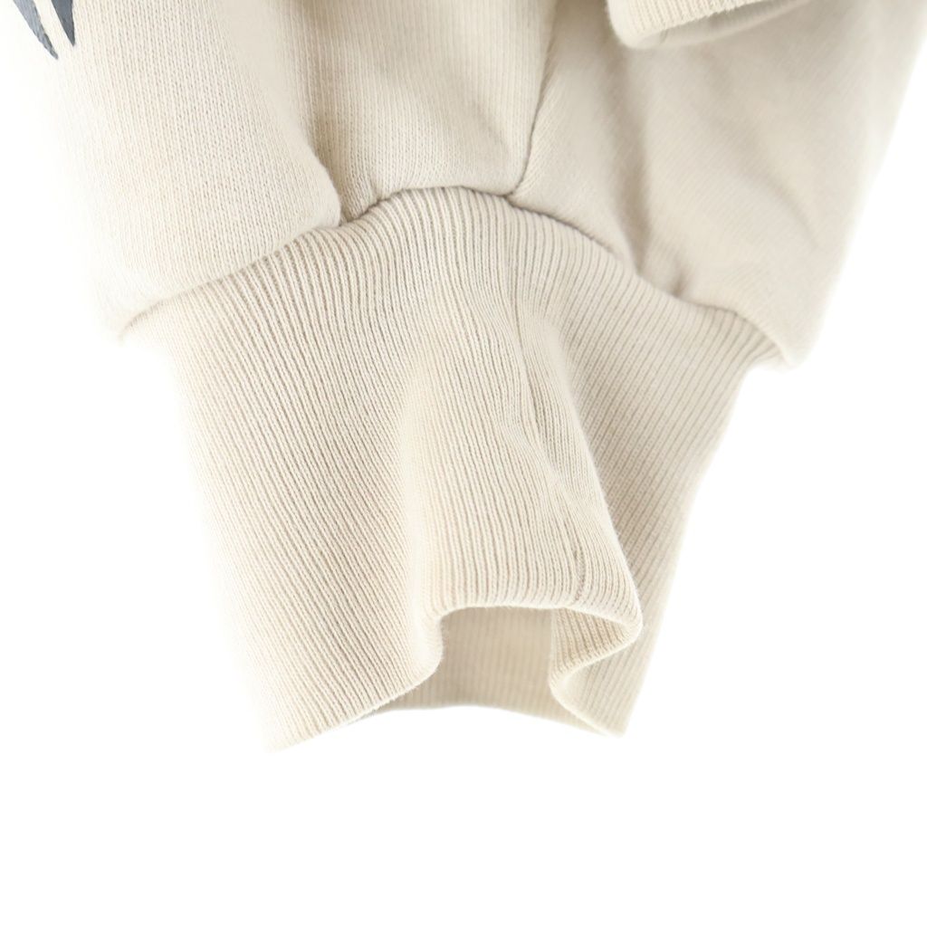 Balenciaga BB Metal Stencil Zip-up Hoodie BB Up Beige — view 4