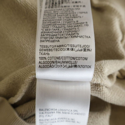 Balenciaga BB Metal Stencil Zip-up Hoodie BB Up Beige — view 7