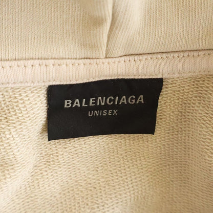 Balenciaga BB Metal Stencil Zip-up Hoodie BB Up Beige — view 6