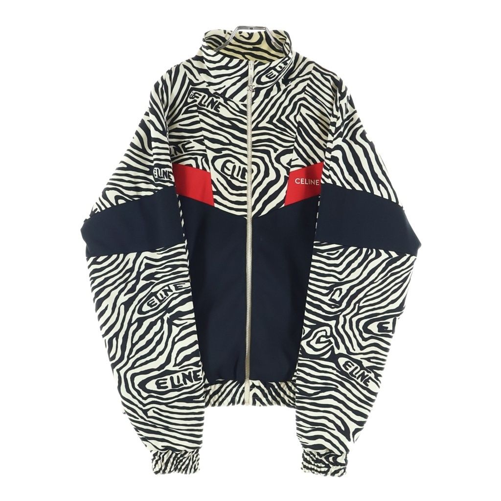 Celine Double Face Track Jacket Black Zebra