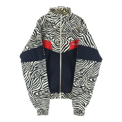 Celine Double Face Track Jacket Black Zebra