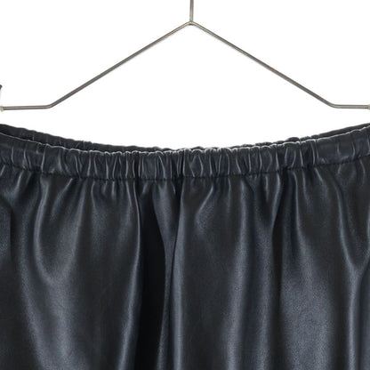 Celine Triomphe Leather Skirt Black — view 4