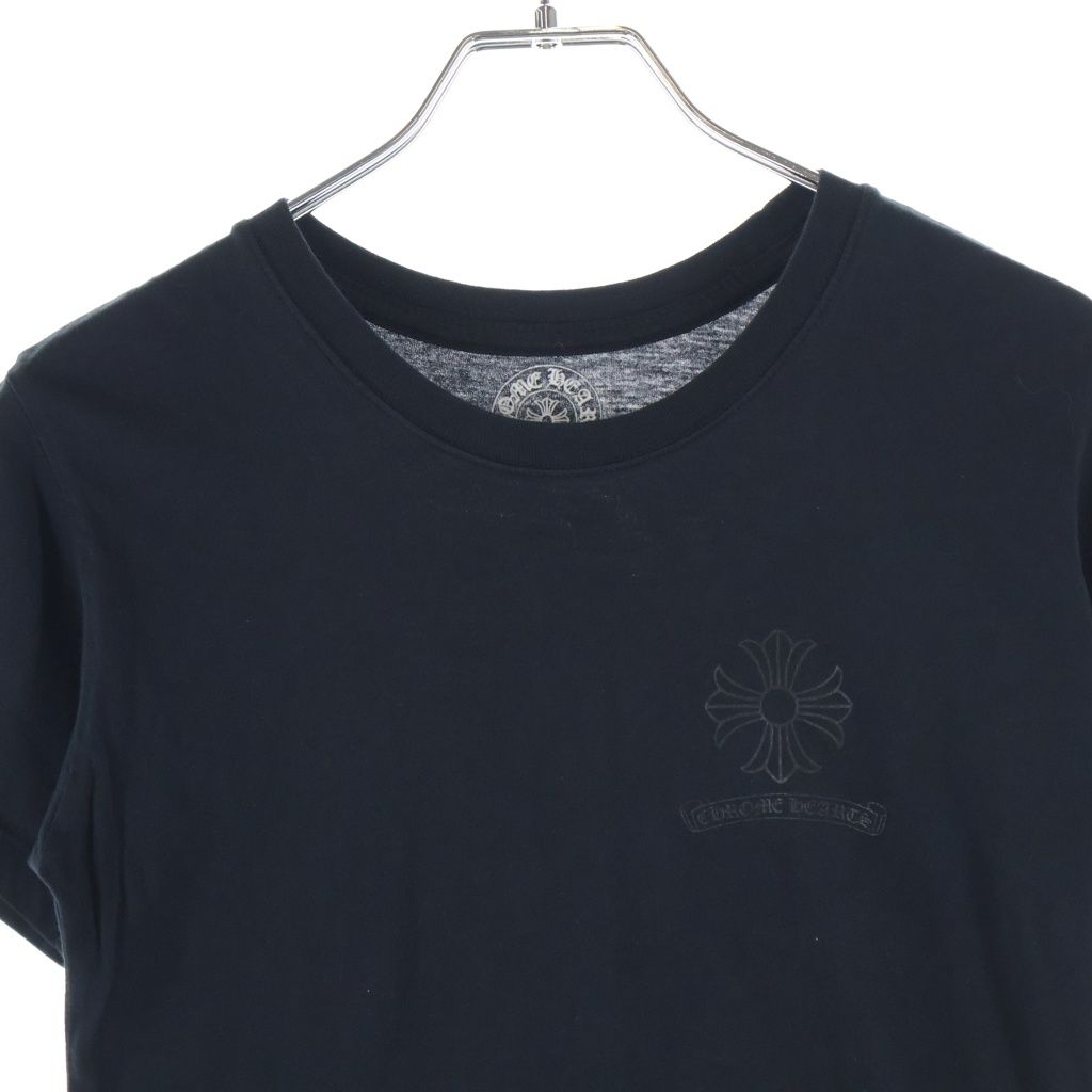 Chrome Hearts CH Plus Short Sleeve Tee CH Print Crew Neck T-Shirt Black — view 3
