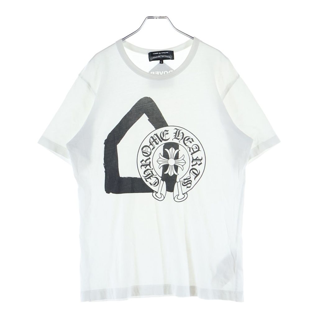 Chrome Hearts x Comme Des Garcons Horseshoe Logo Tee Collaboration Short Sleeve