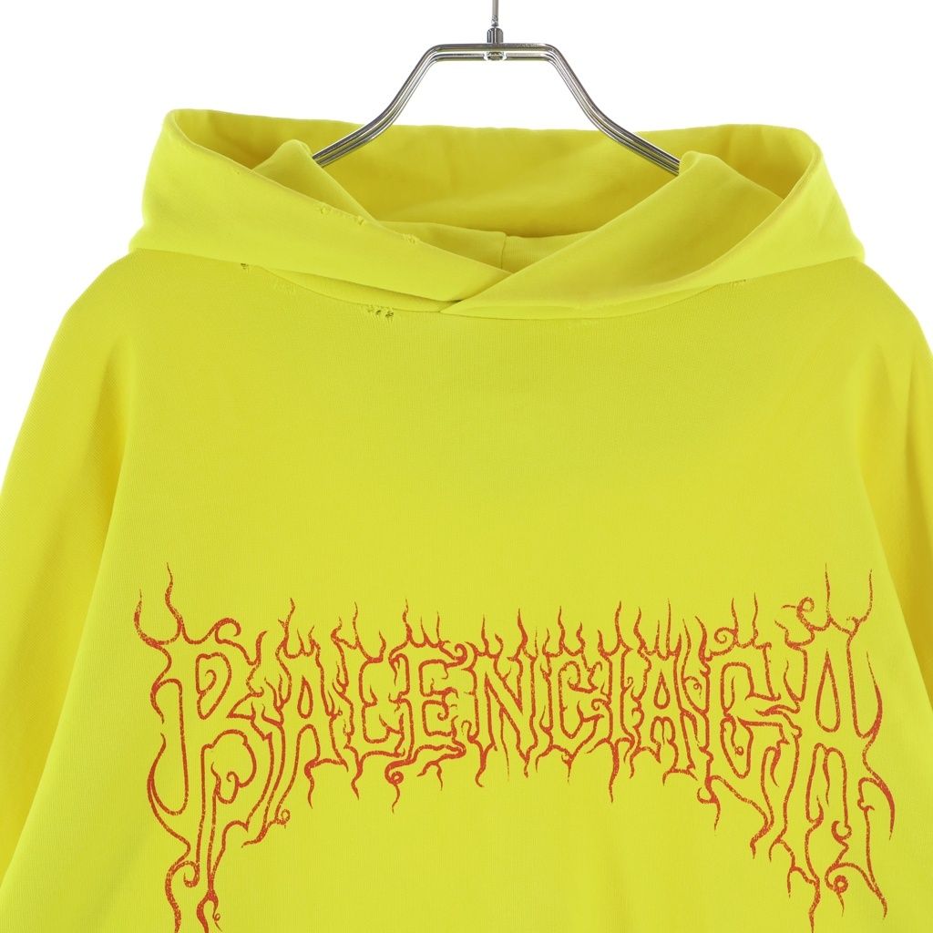Balenciaga Darkwave Round Hoodie Dark Web Roundpullover Yellow — view 3