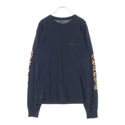 Chrome Hearts CH Long Sleeve English Logo Back Vine Dagger Print T-Shirt Black — view 2