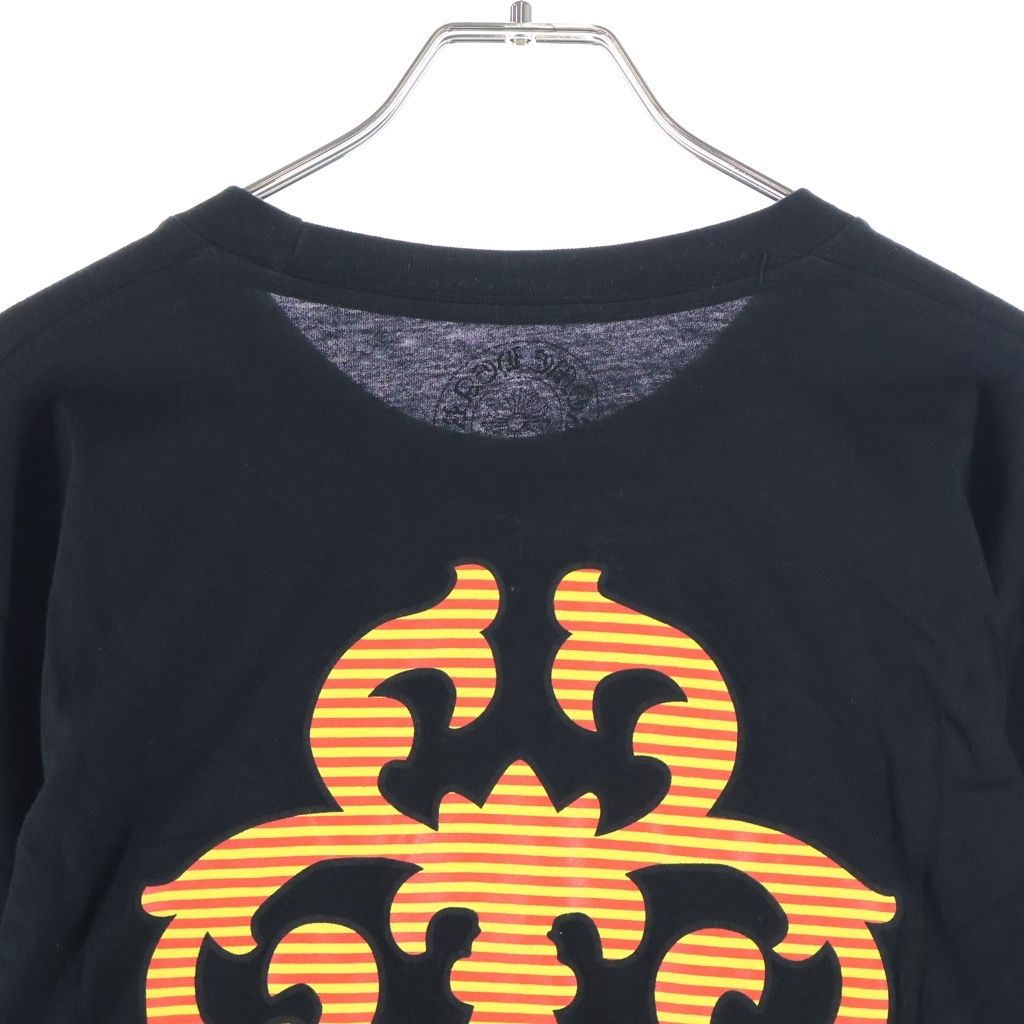Chrome Hearts CH Long Sleeve English Logo Back Vine Dagger Print T-Shirt Black — view 4