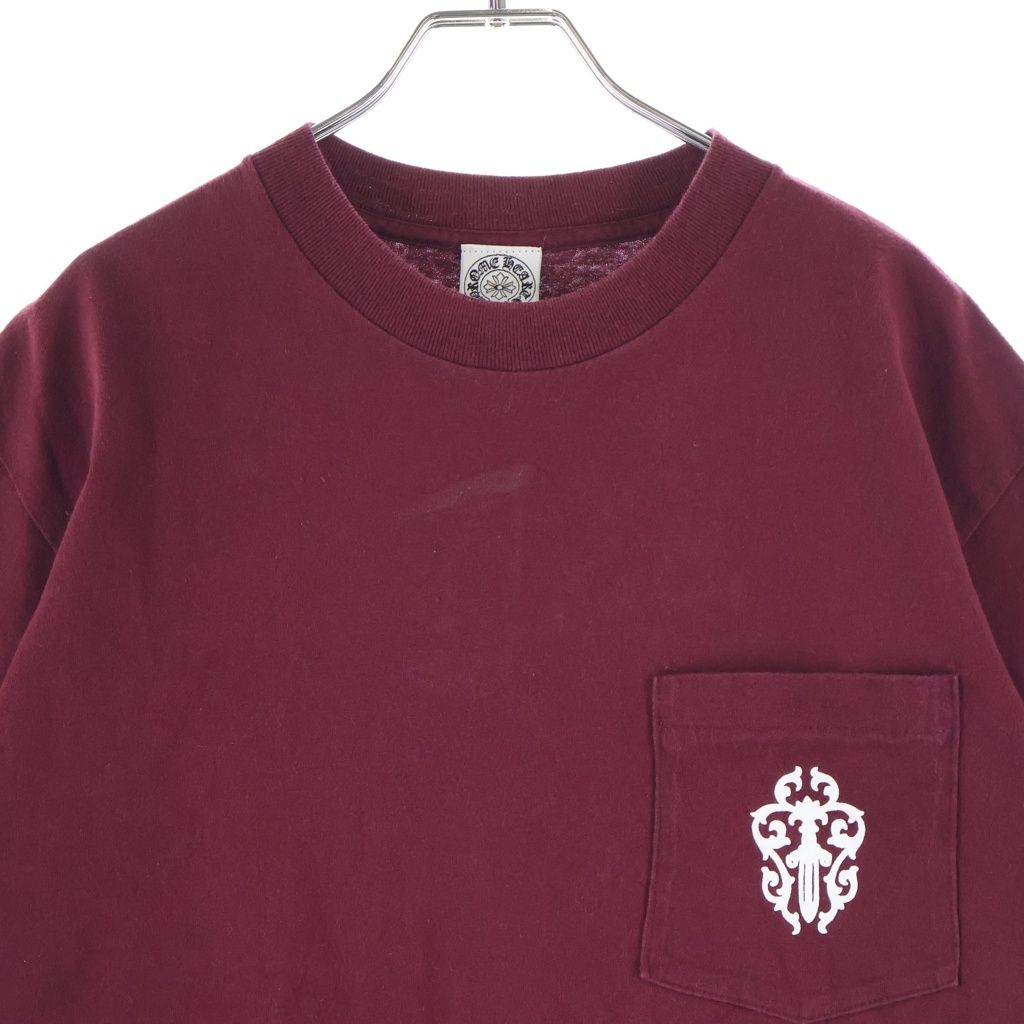 Chrome Hearts Vintage Vine Dggr Dagger Print Short Sleeve T-Shirt Red — view 3
