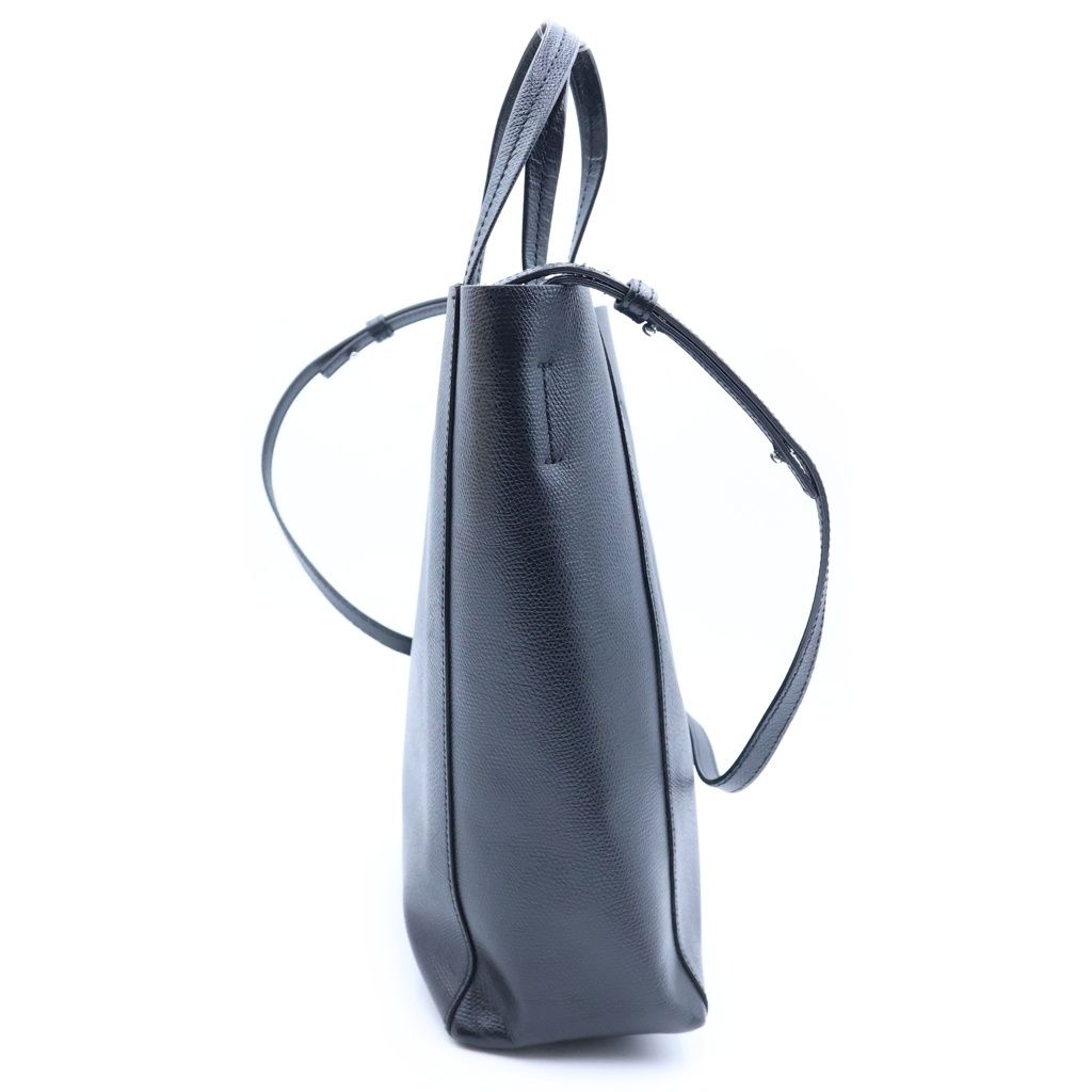 Celine Vertical Cabas Small 2-Way Shoulder Bag Tote Black Leather Silver — view 3