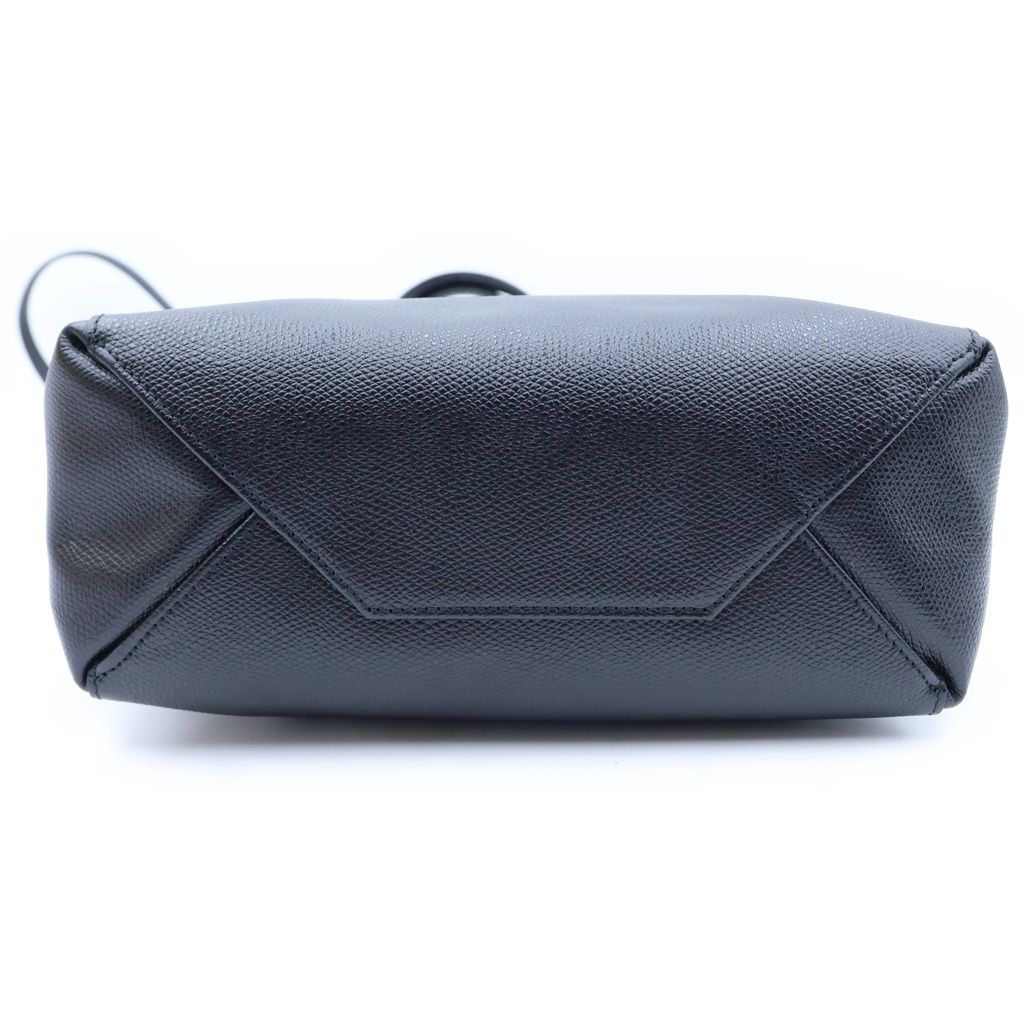 Celine Vertical Cabas Small 2-Way Shoulder Bag Tote Black Leather Silver — view 4