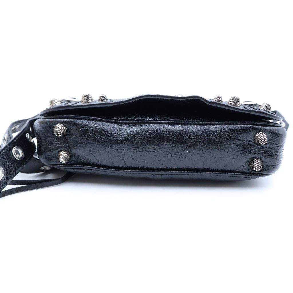Balenciaga Le Cagole XS Shoulder Bag Black Leather Silver — view 4