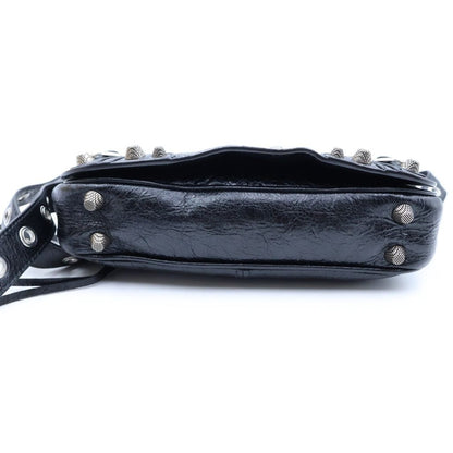 Balenciaga Le Cagole XS Shoulder Bag Black Leather Silver — view 4