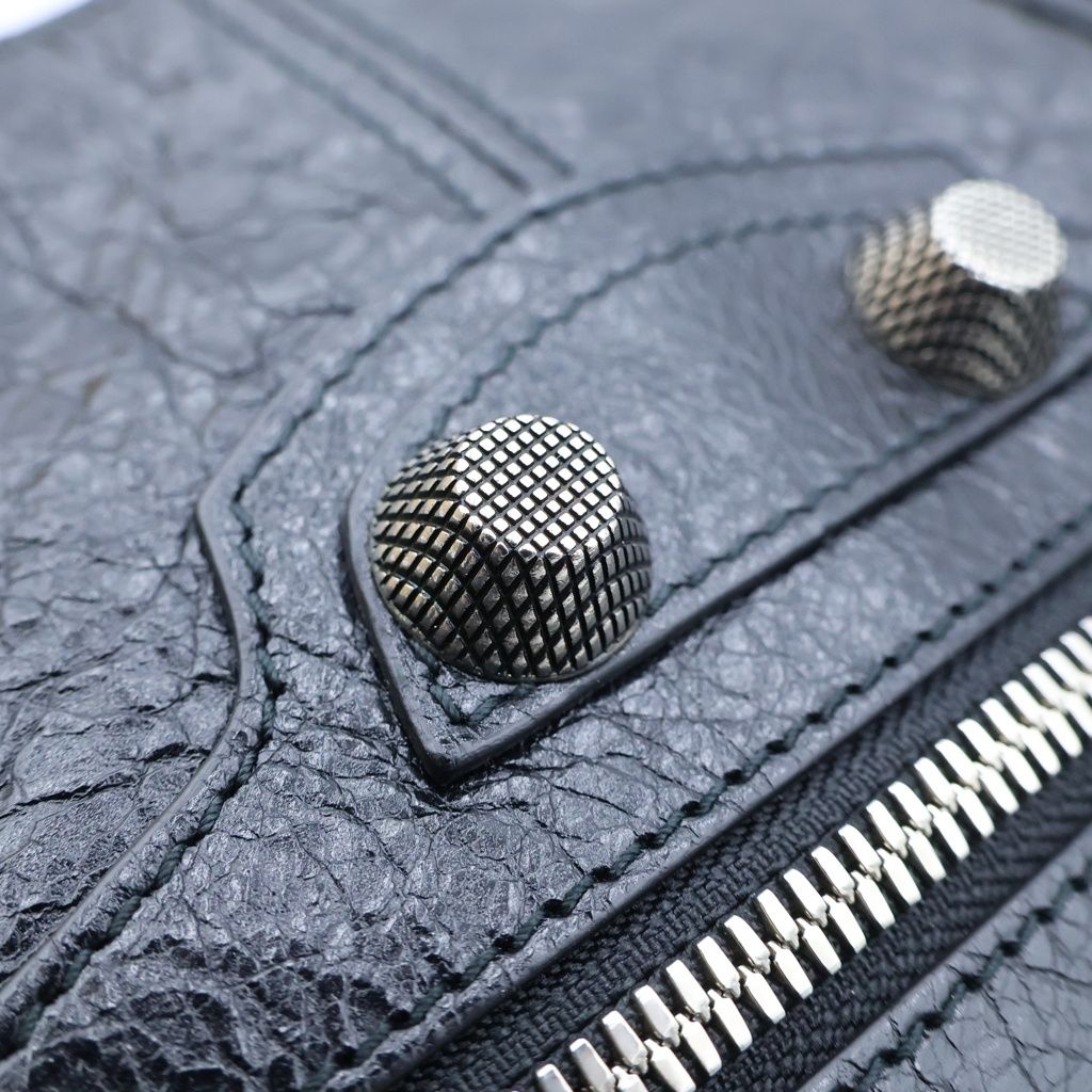 Balenciaga Le Cagole XS Shoulder Bag Black Leather Silver — view 7