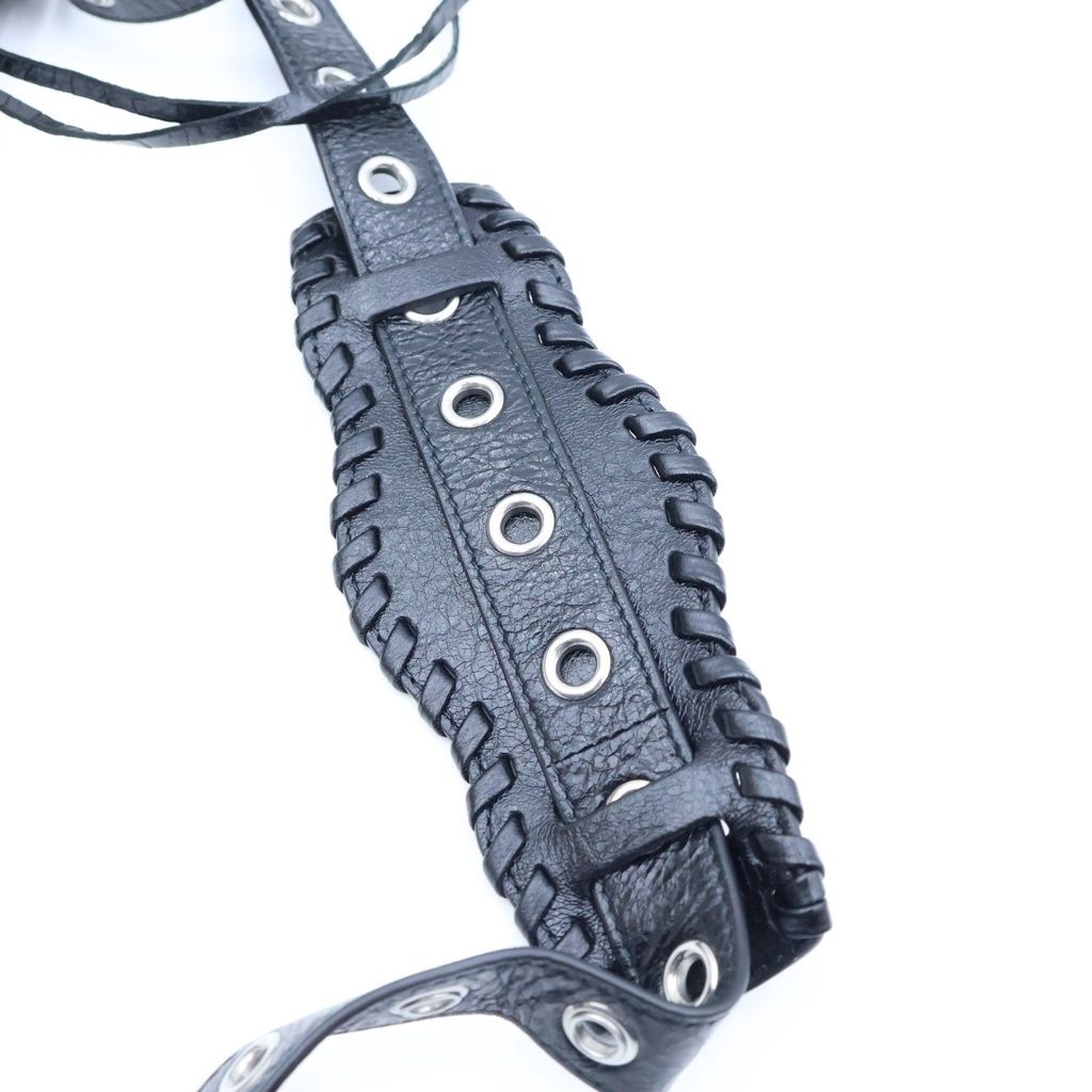 Balenciaga Le Cagole XS Shoulder Bag Black Leather Silver — view 6
