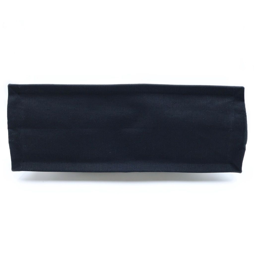 Saint Laurent Paris Rive Gauche Rib Logo Print Tote Bag White Black — view 4