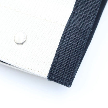 Saint Laurent Paris Rive Gauche Rib Logo Print Tote Bag White Black — view 7