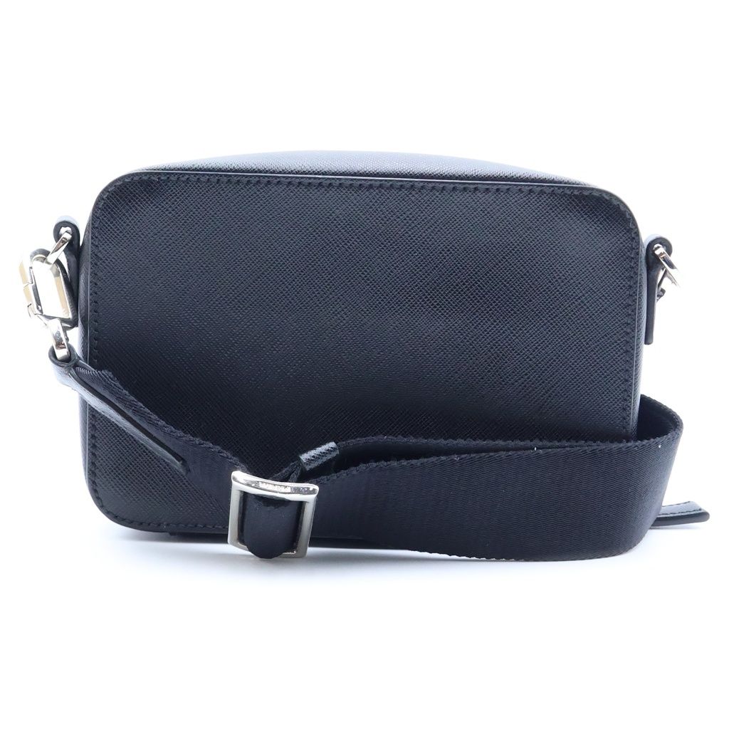 Prada Camera Bag Black Saffiano Leather Silver — view 2