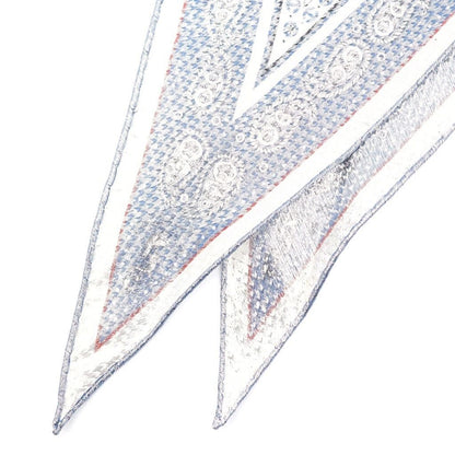 Hermes Carre Rosange Sailor Tattoo All Over Print Bandana Silk Scarf White — view 2