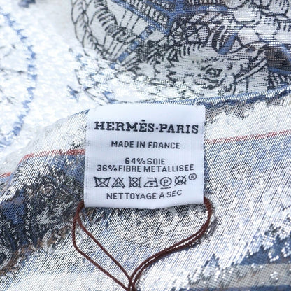 Hermes Carre Rosange Sailor Tattoo All Over Print Bandana Silk Scarf White — view 5