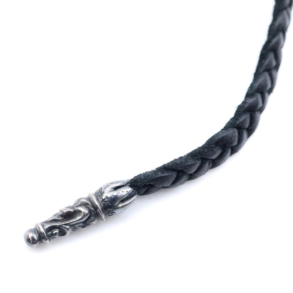 Chrome Hearts Agenda Cover Cross Ball Leather Black — view 5