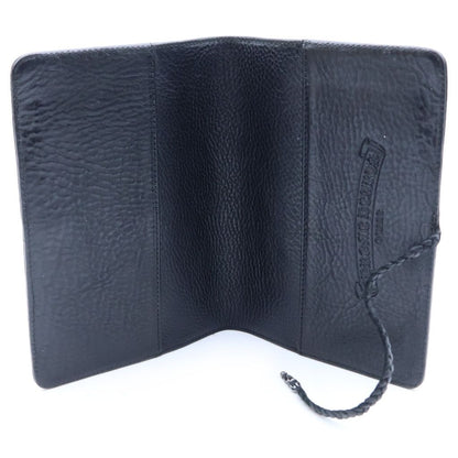 Chrome Hearts Agenda Cover Cross Ball Leather Black — view 6