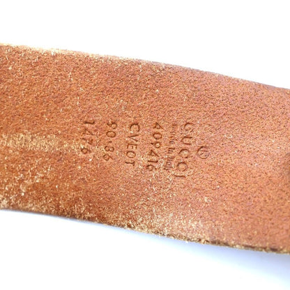 Gucci GG Marmont Leather Belt Gold Brown — view 5