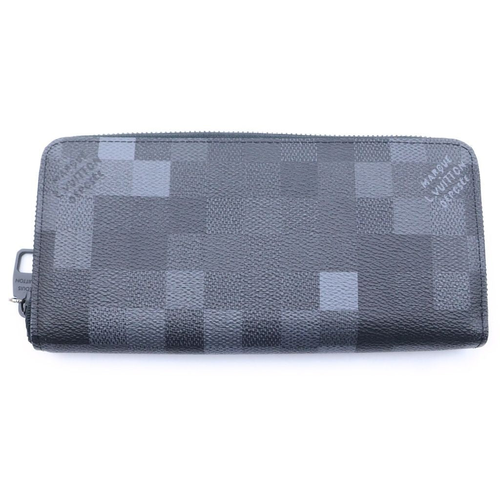 Louis Vuitton Damoflage Zippy Wallet Horizontal Black