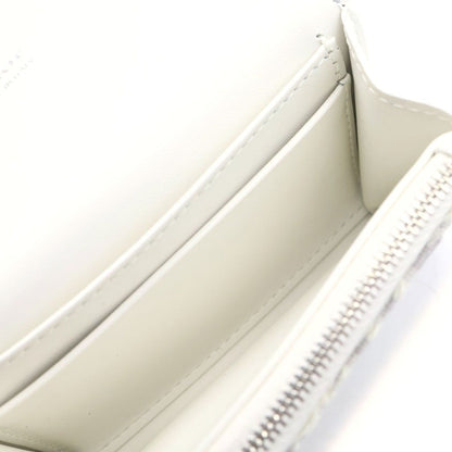 Dior Promenade Glycine Wallet Oblique Coin Purse White Gray — view 5